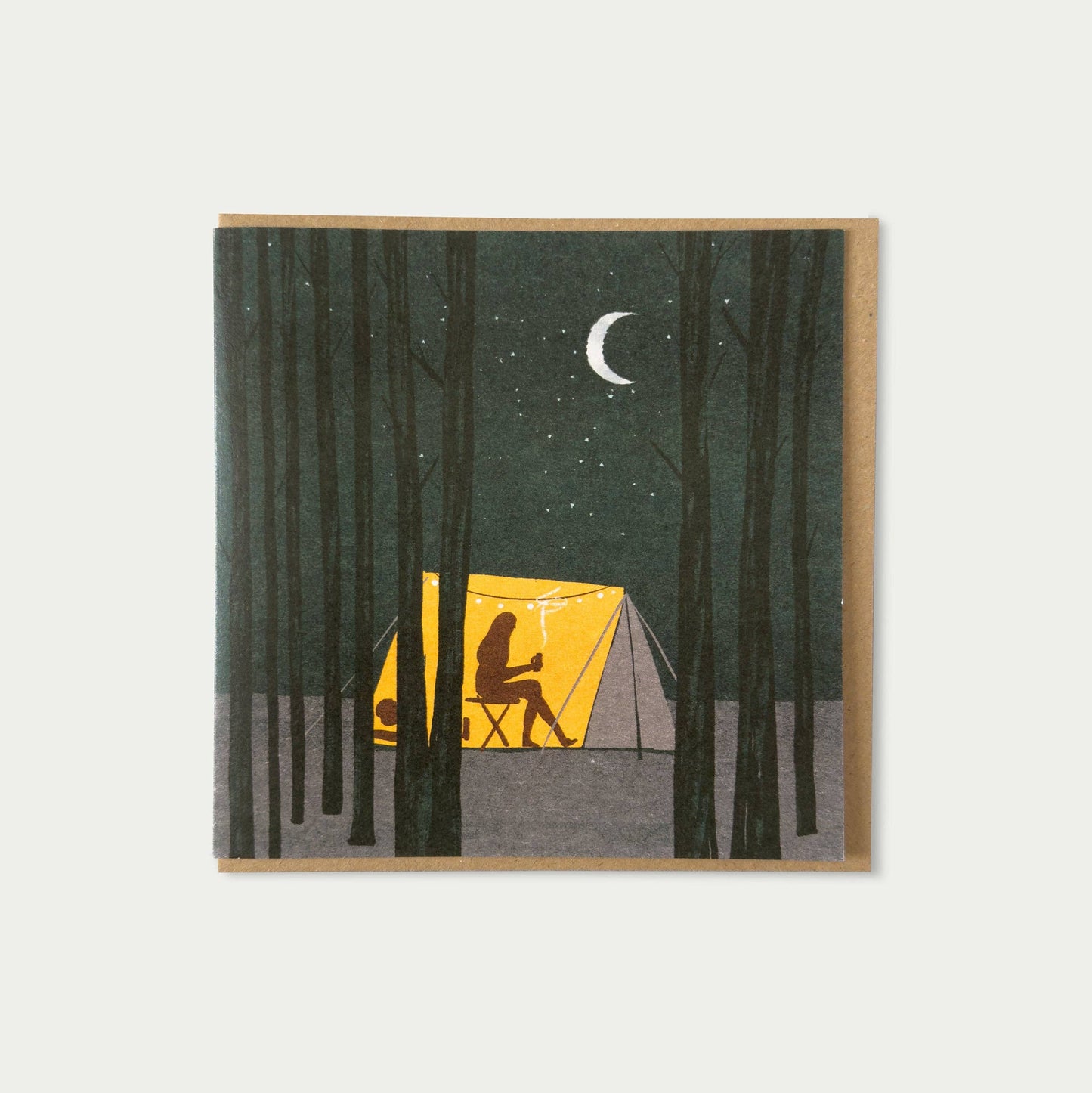 Wild Camping Greetings Card