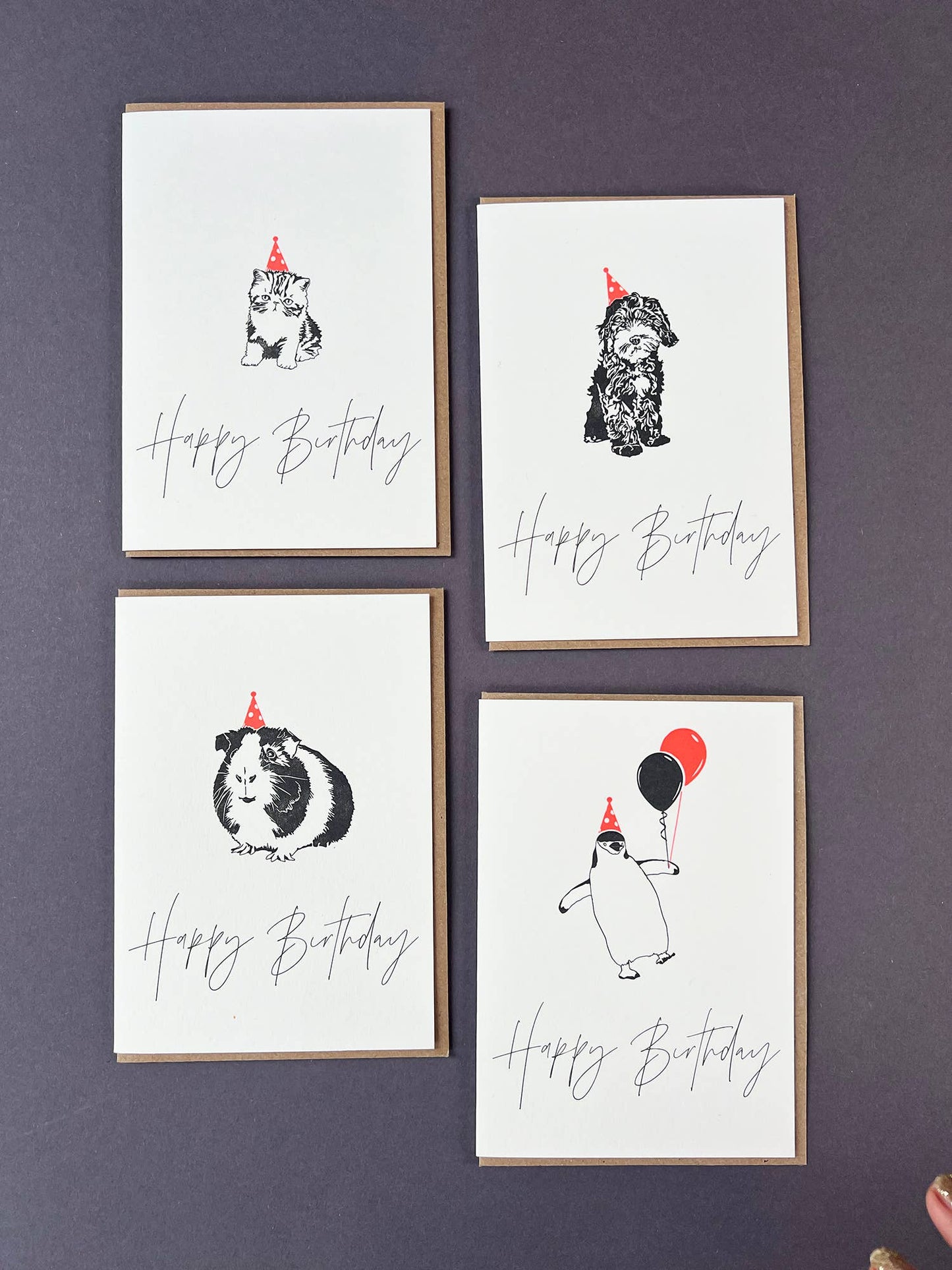Birthday Guinea Pig Letterpress Card  | Birthday Card