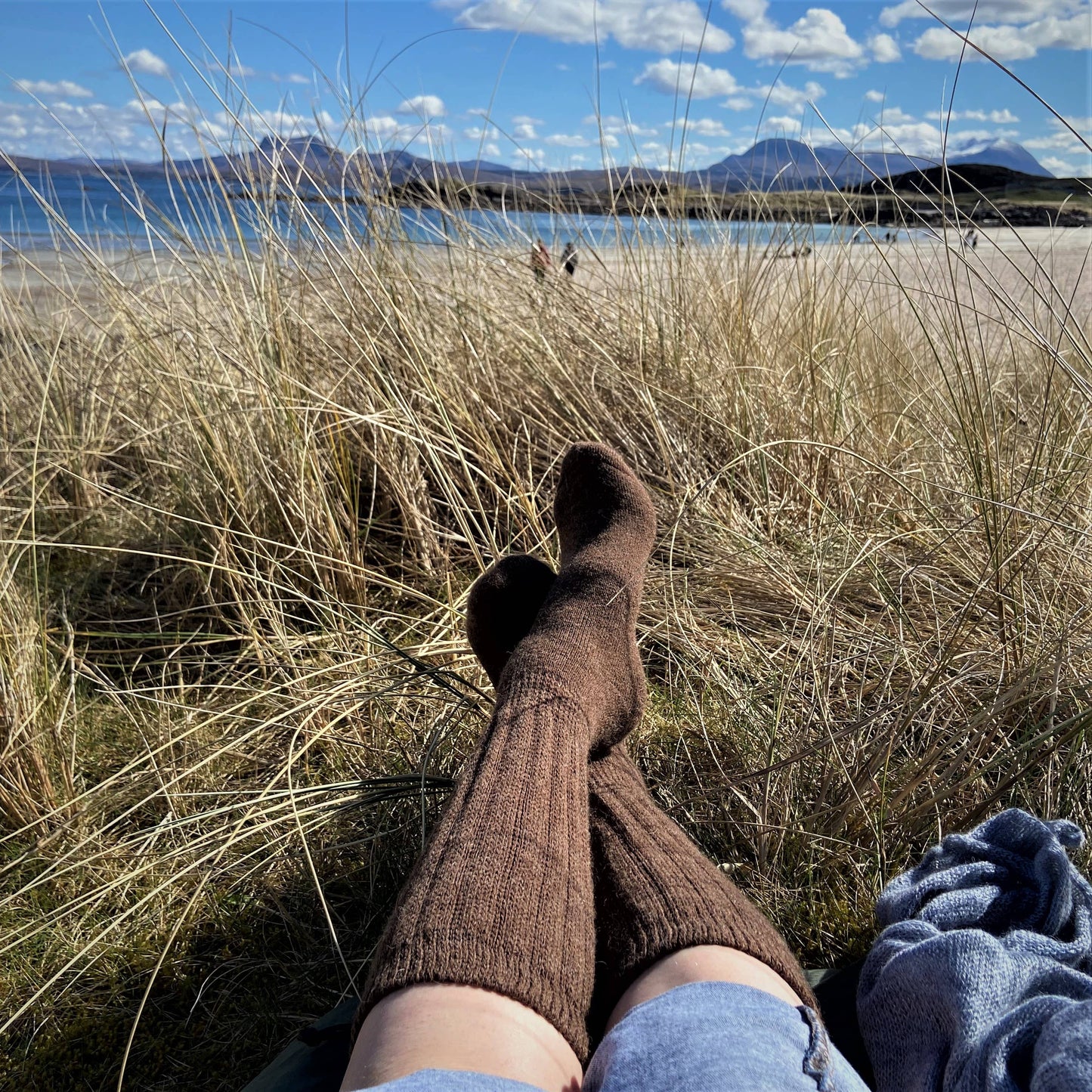 Cosy Alpaca Rib Knit Socks