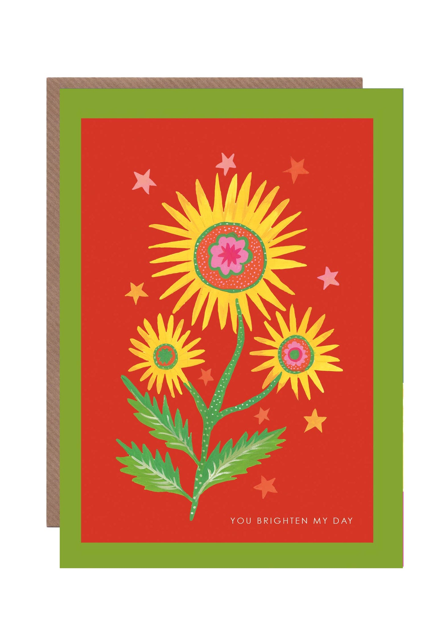 'Flower Burst 4' Greetings Card