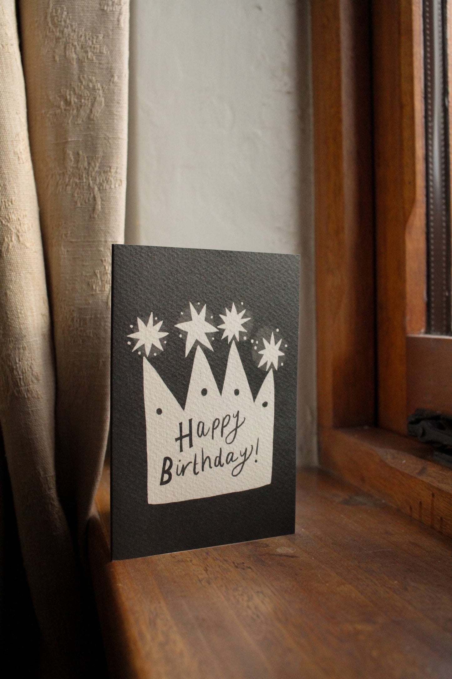 'Happy Birthday Crown' – Illustrated Birthday Greeting Card
