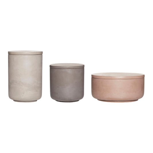 Umber Round Storage Jars (3 sizes)