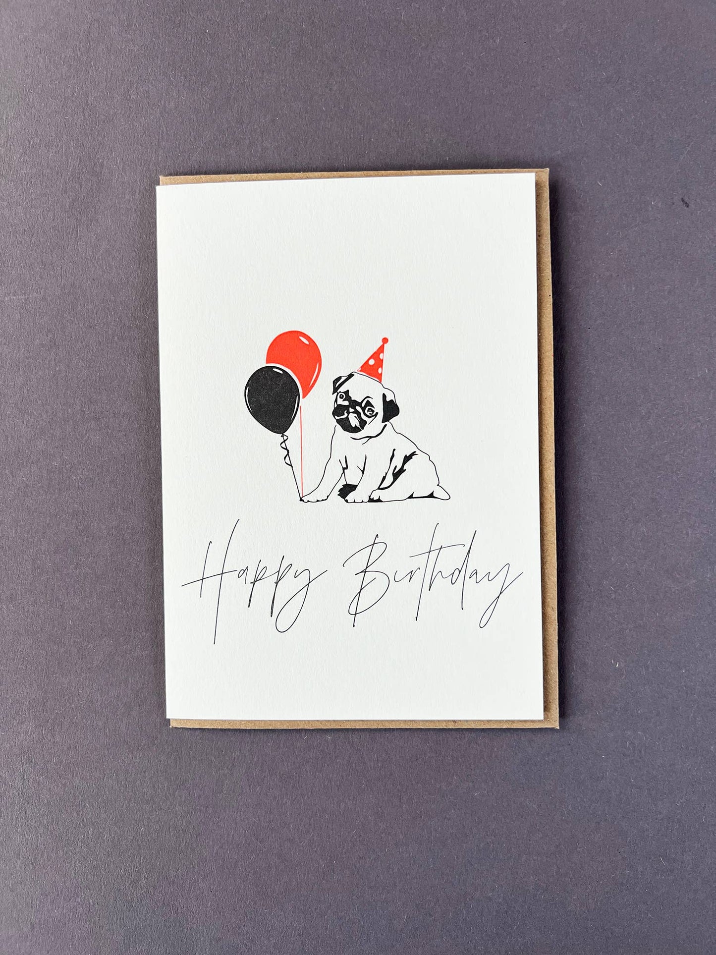 Birthday Pug Card