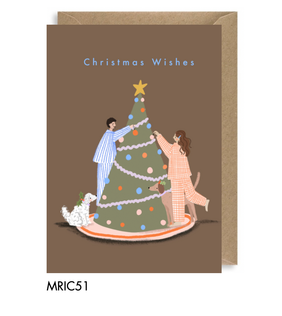 CHRISTMAS WISHES TREE COUPLE CARD