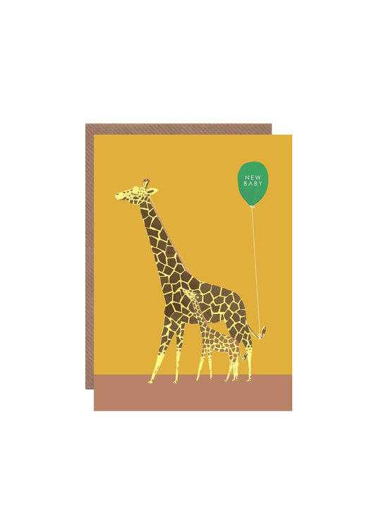 'Giraffe' New Baby Greetings Card