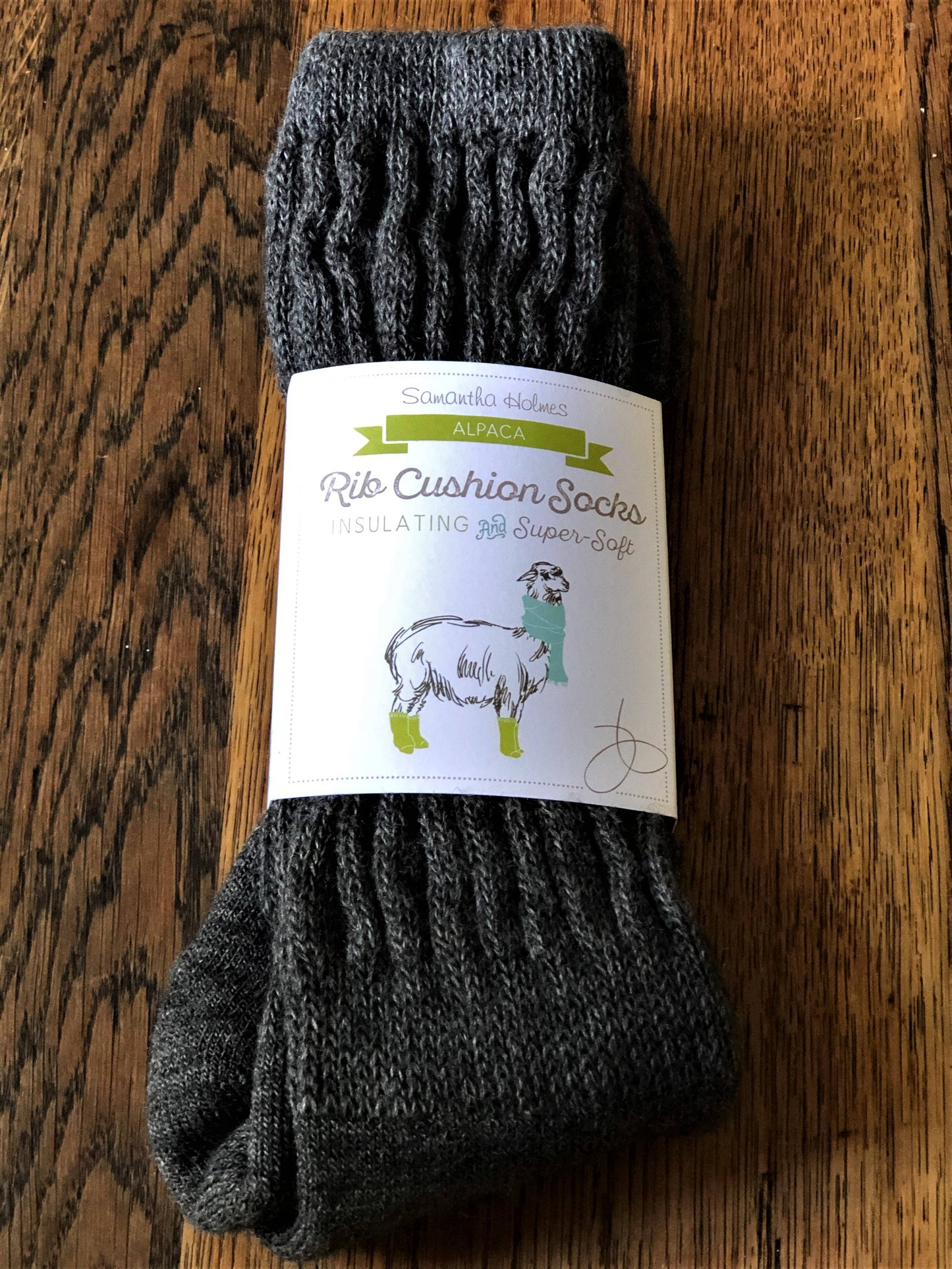 Alpaca Ribbed Socks Larger size