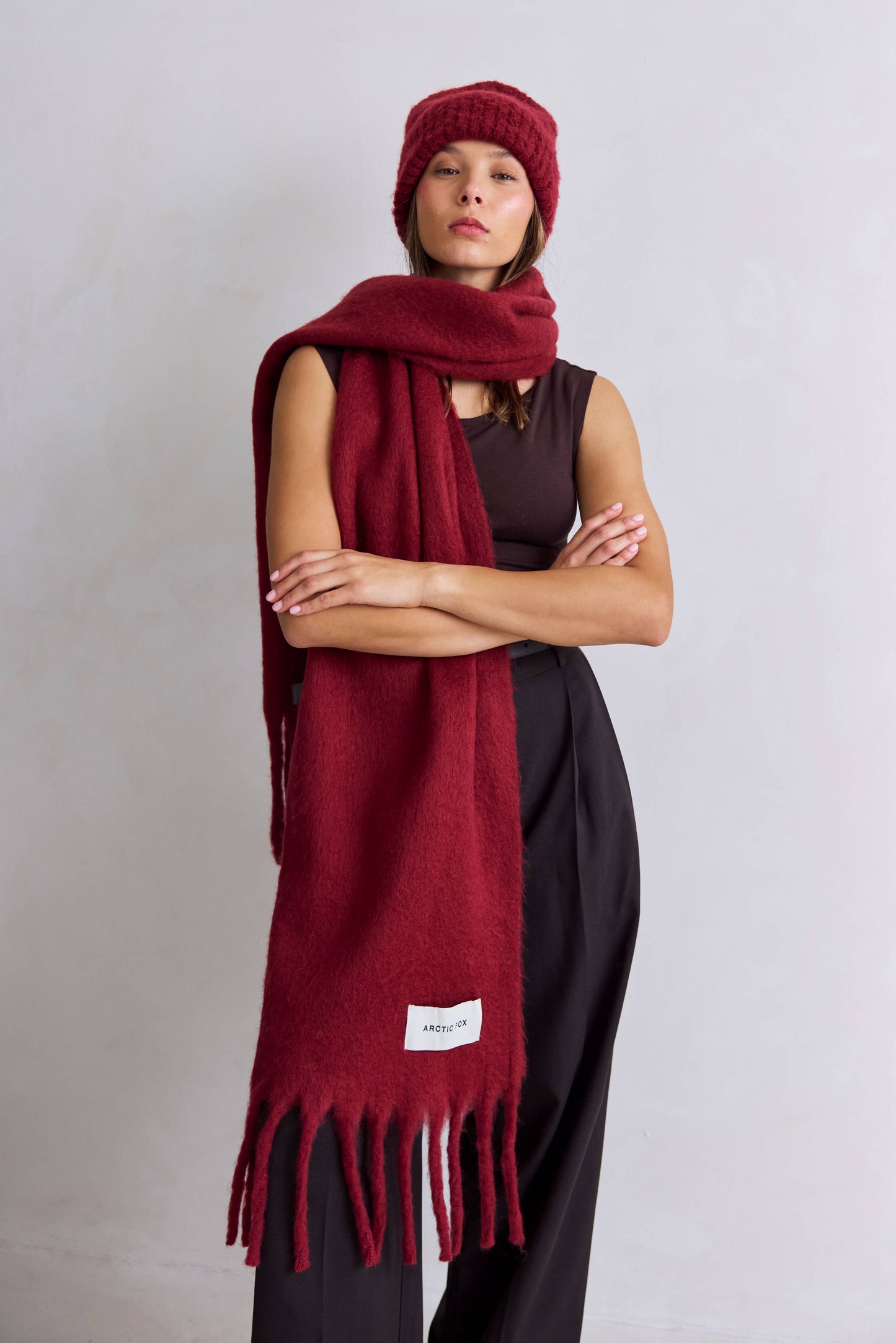 The Reykjavik Beanie Hat - 100% Recycled - Burgundy