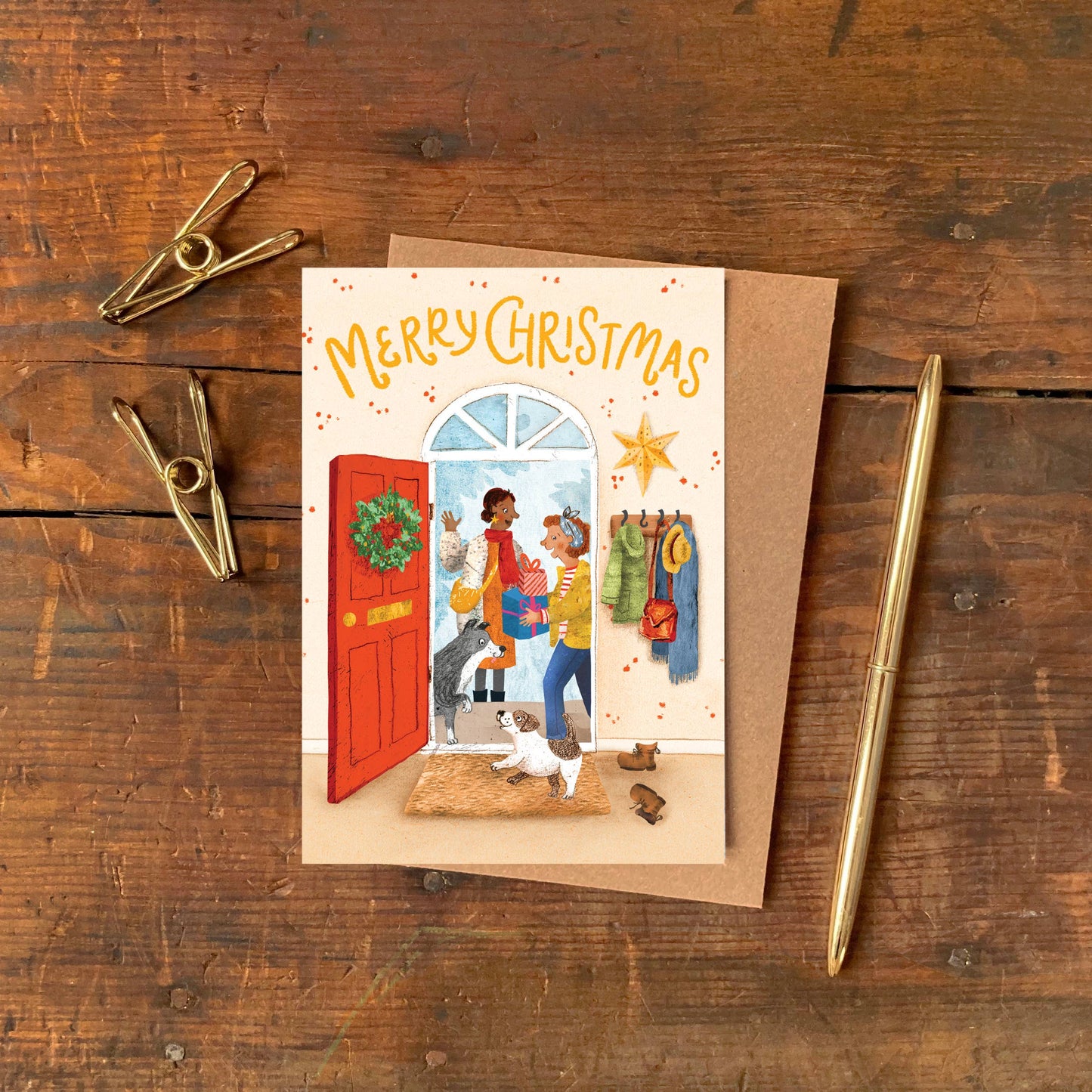 Christmas Guests Greeting Card