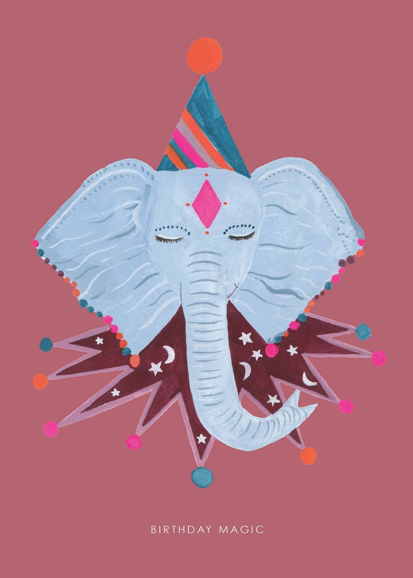 'Magic Elephant' Birthday Greetings Card