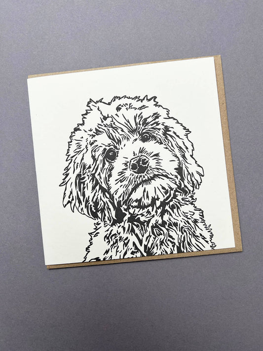 Cockapoo Puppy Card