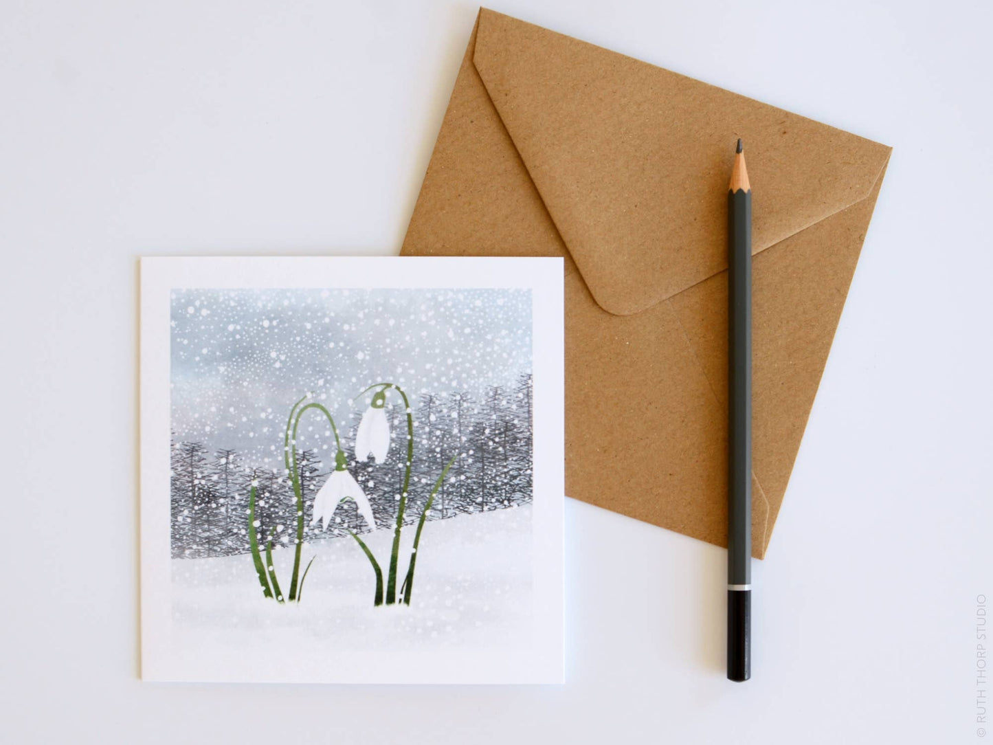 Snowdrops Individual Card: Winter Garden Collection