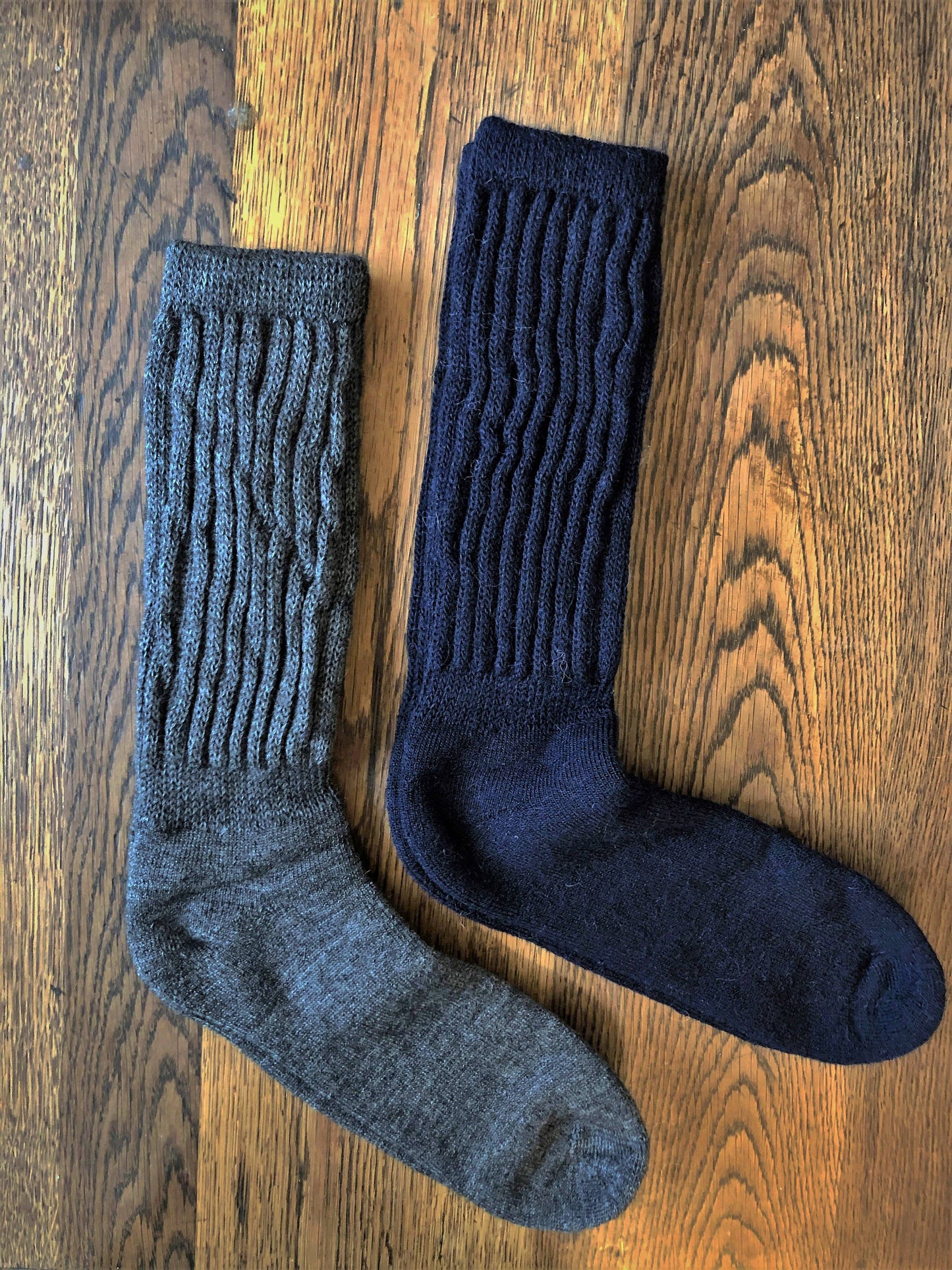 Alpaca Ribbed Socks Larger size