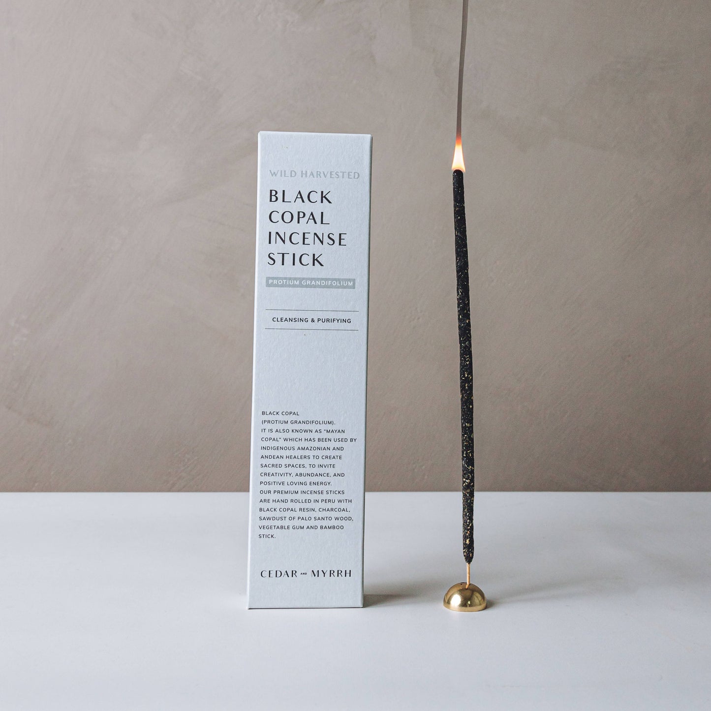 Black Copal Hand Rolled Incense Stick