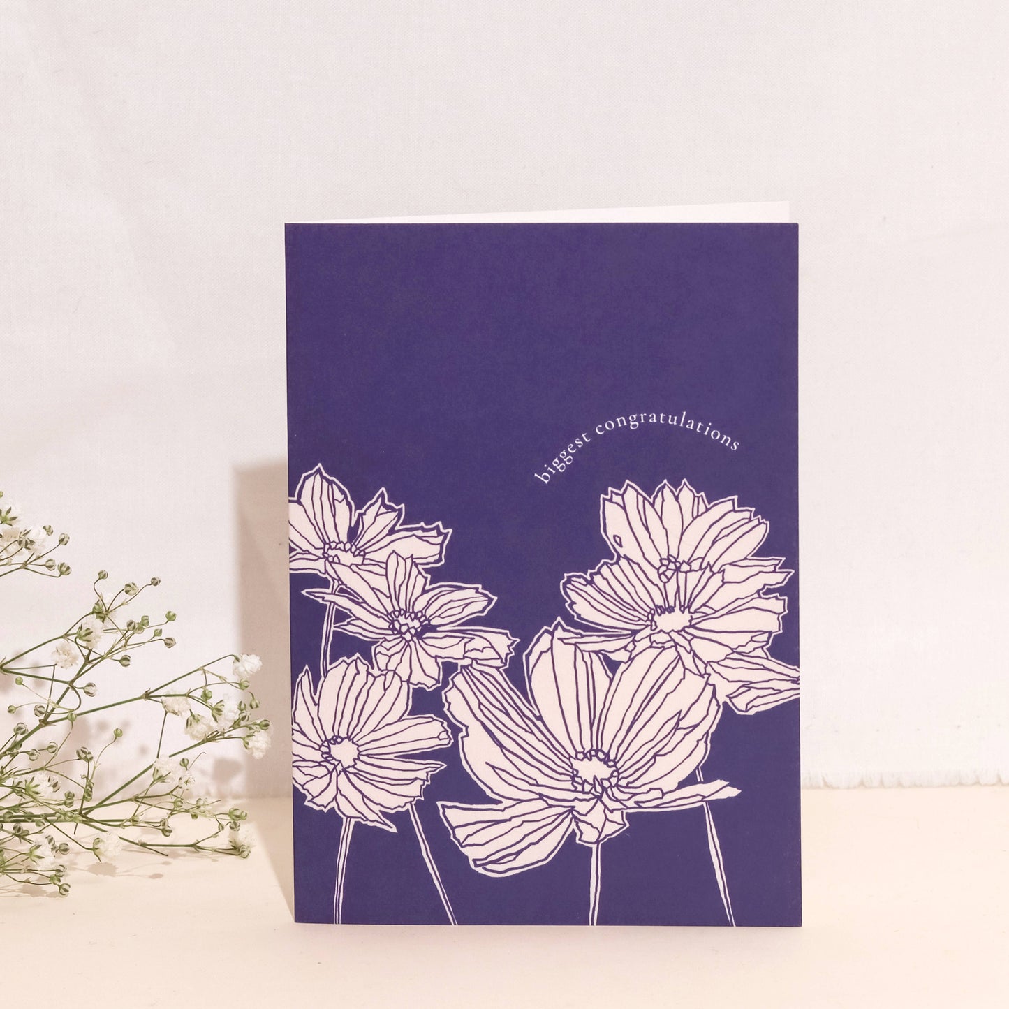 Cosmos congratulations greetings card