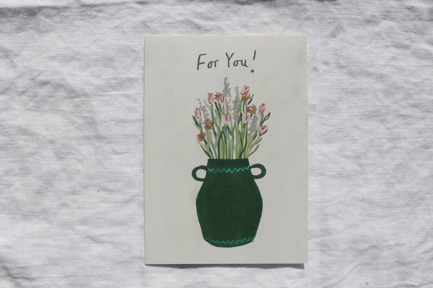 Flowers for You card