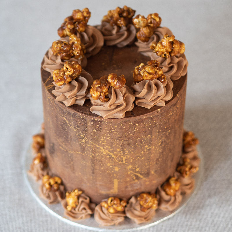 Chocolate & Salted Caramel Fudge Celebration Cake