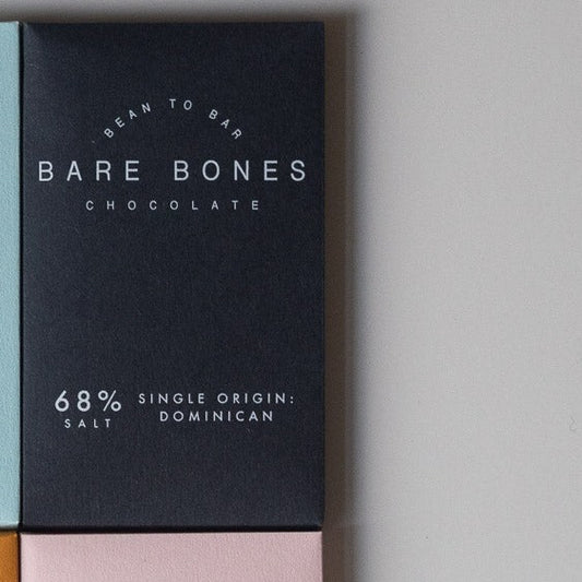 Bare Bones Chocolate - 68% Dominican Salted Mini Bar (20g)
