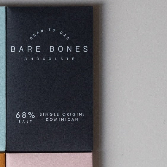 Bare Bones Chocolate - 68% Dominican Salted Mini Bar (20g)