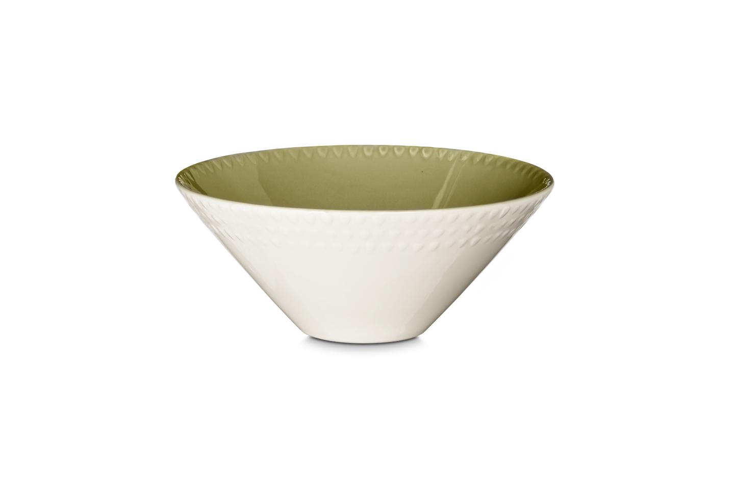 Retro sage green serving bowl