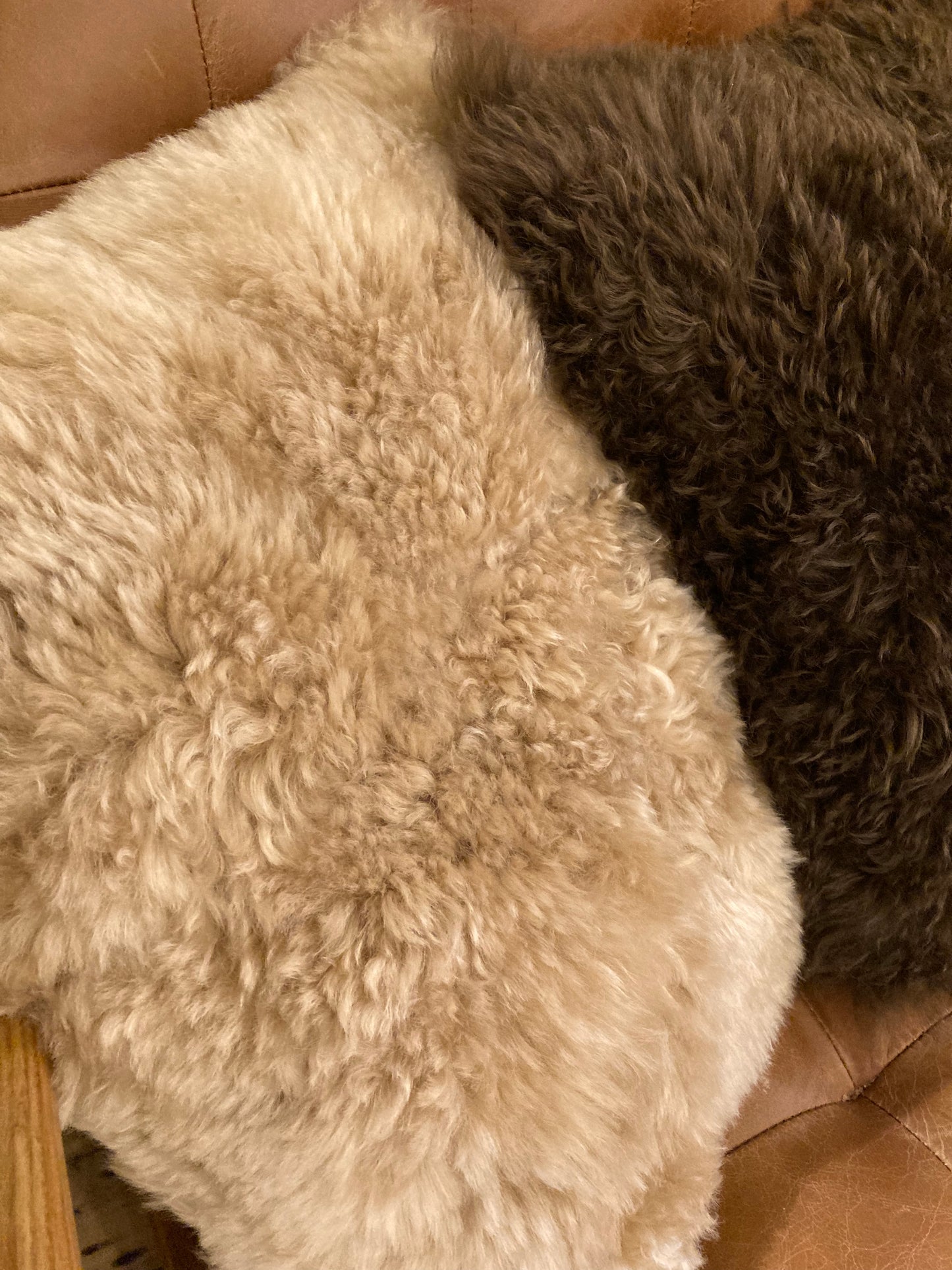 Luxury Shearling Cushion (Cream)