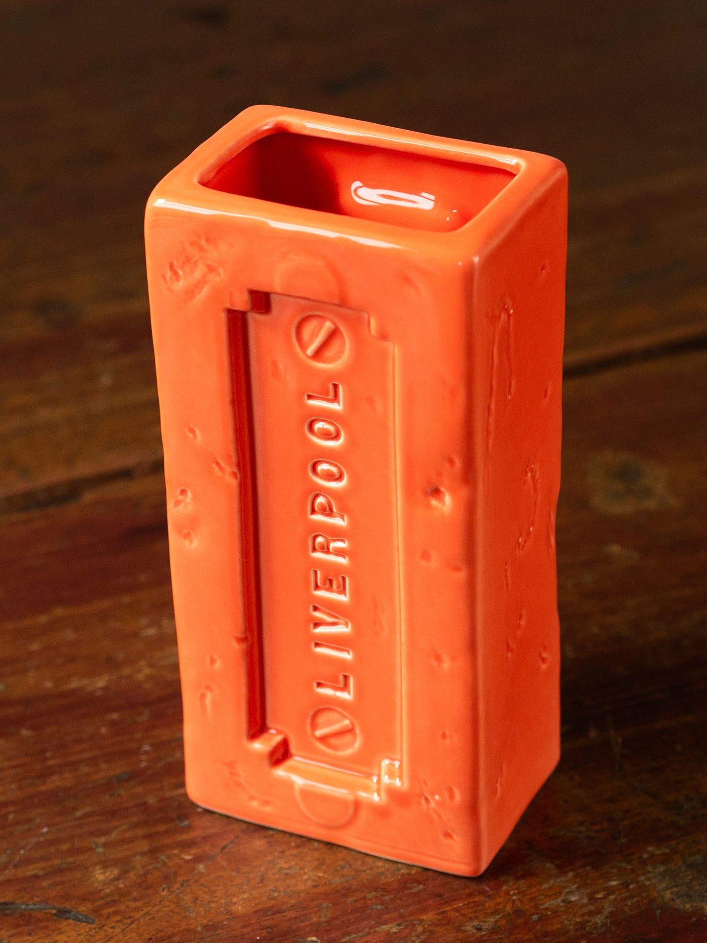 Liverpool Brick Vase in Orange