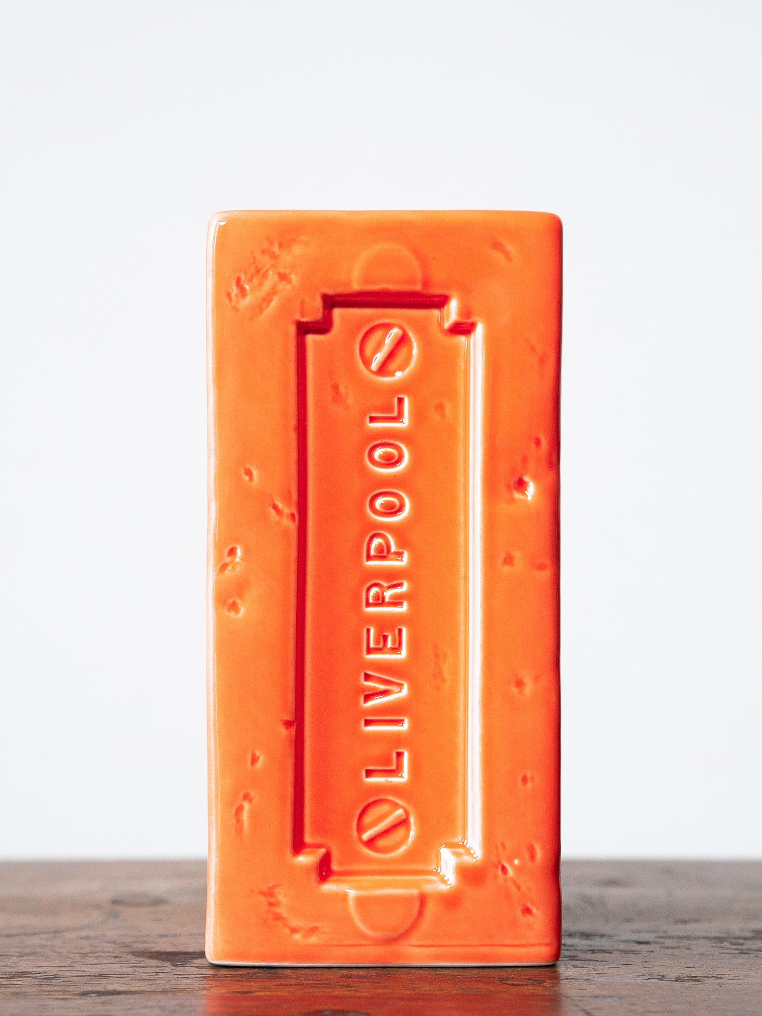 Orange Liverpool Brick Vase