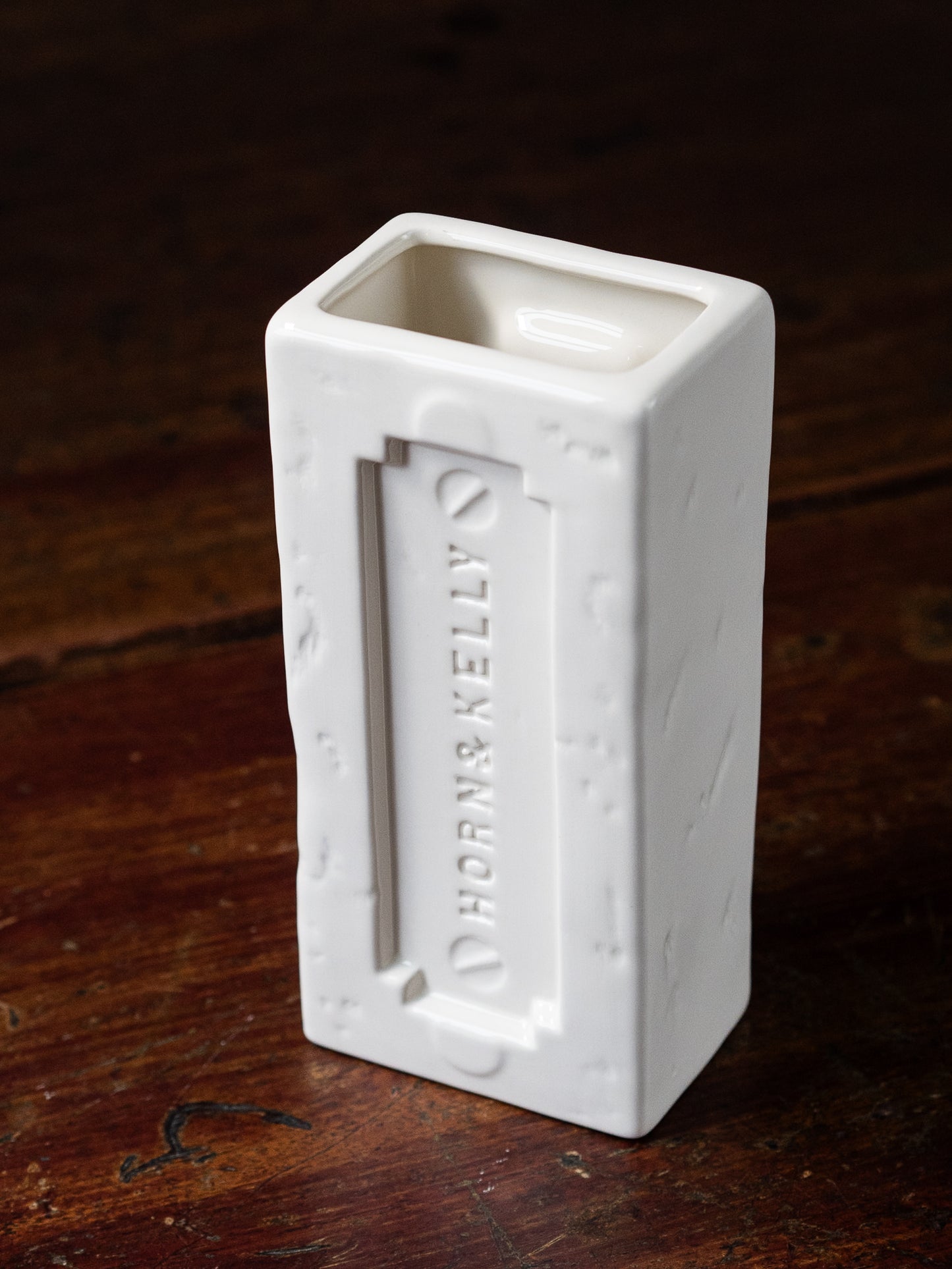 White Horn & Kelly Liverpool Brick Vase