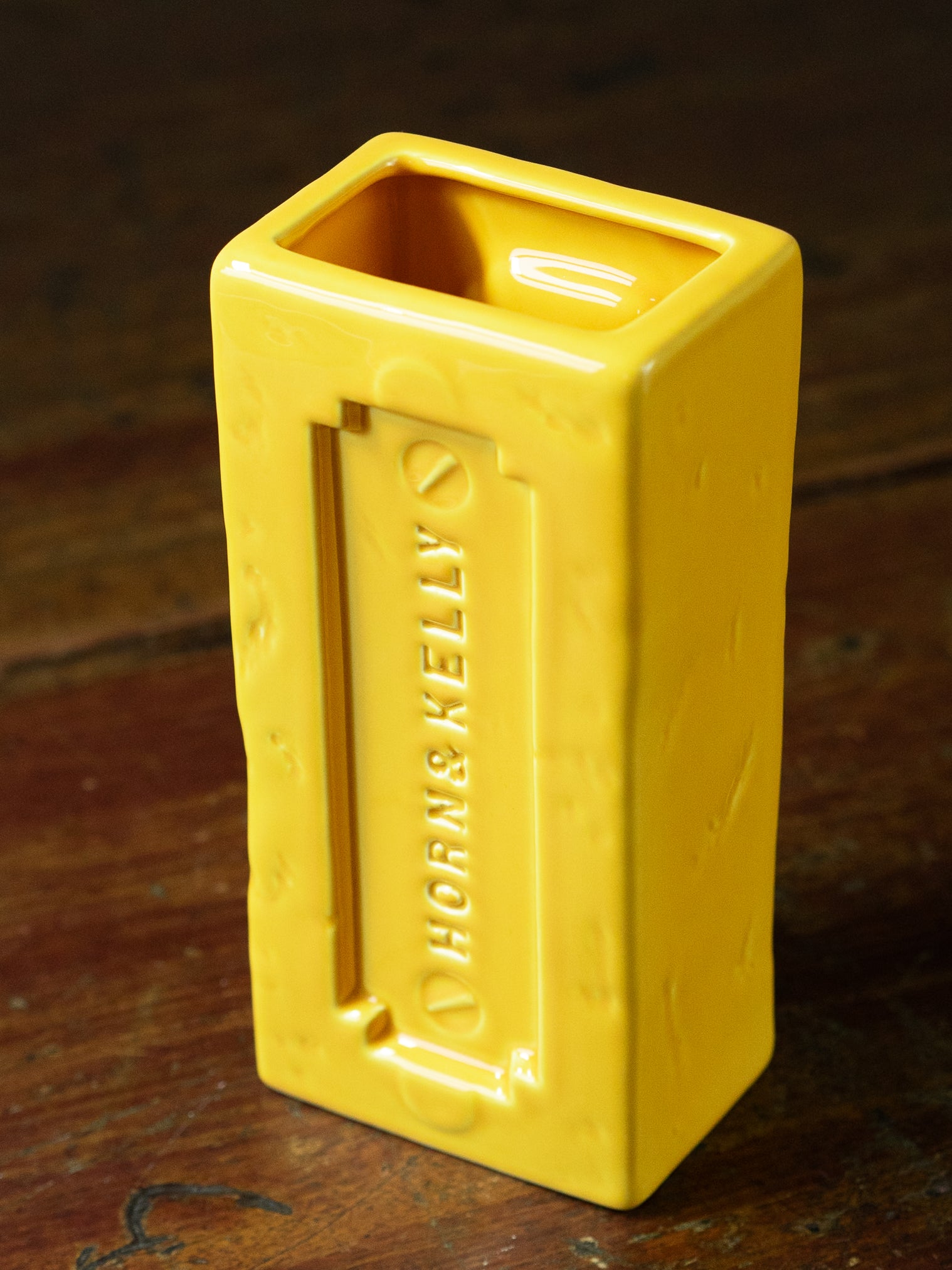 Yellow Horn & Kelly Liverpool Brick Vase