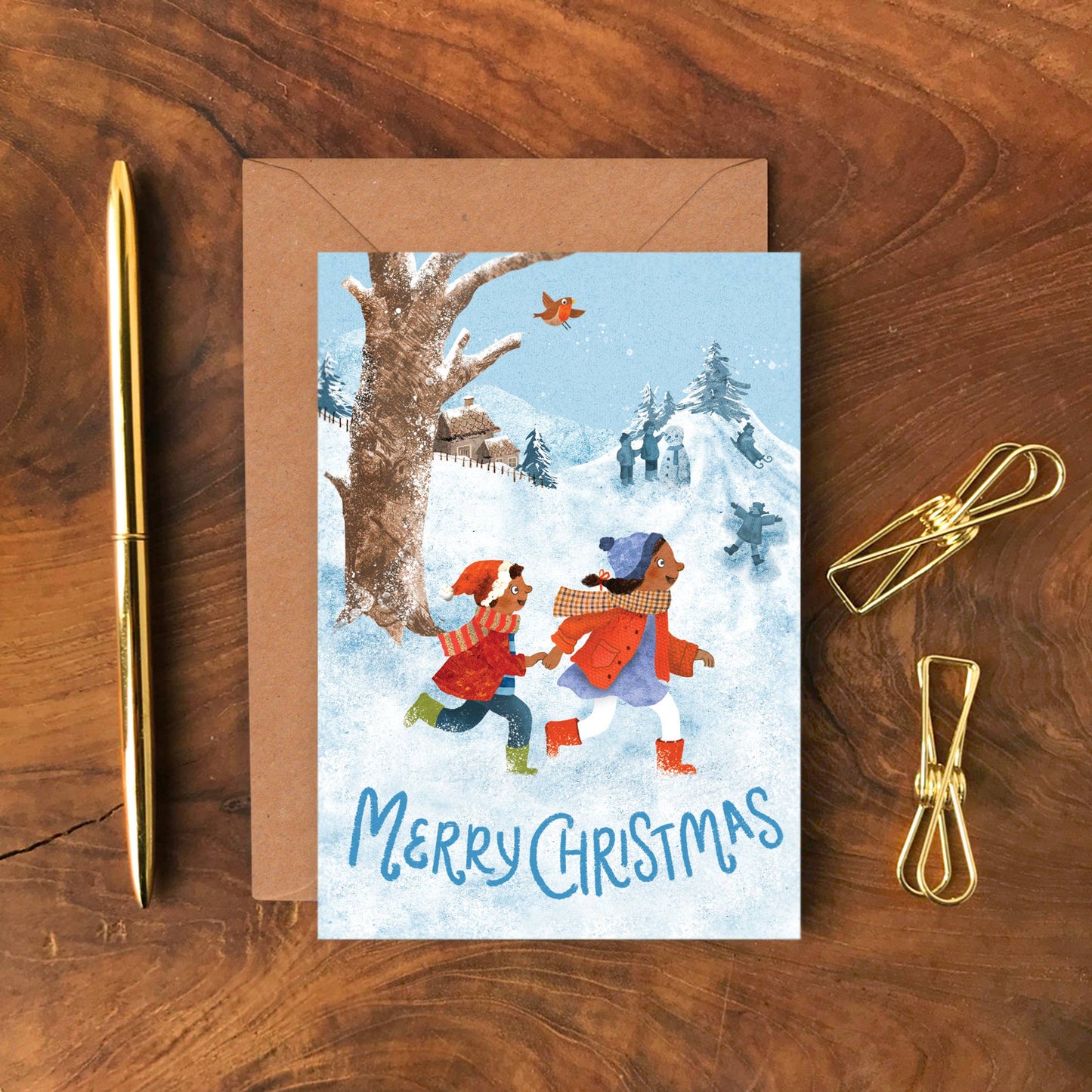 Christmas Walk Greeting Card