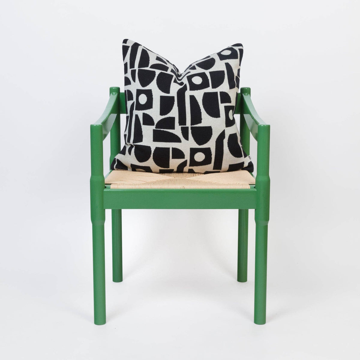 Cotton Knit Throw Pillow/Cushion: Bruten Mini Mono