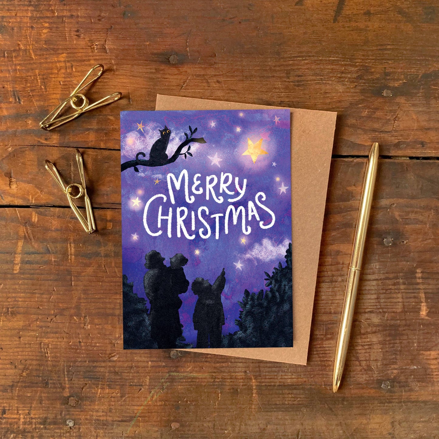 Christmas Star Greeting Card