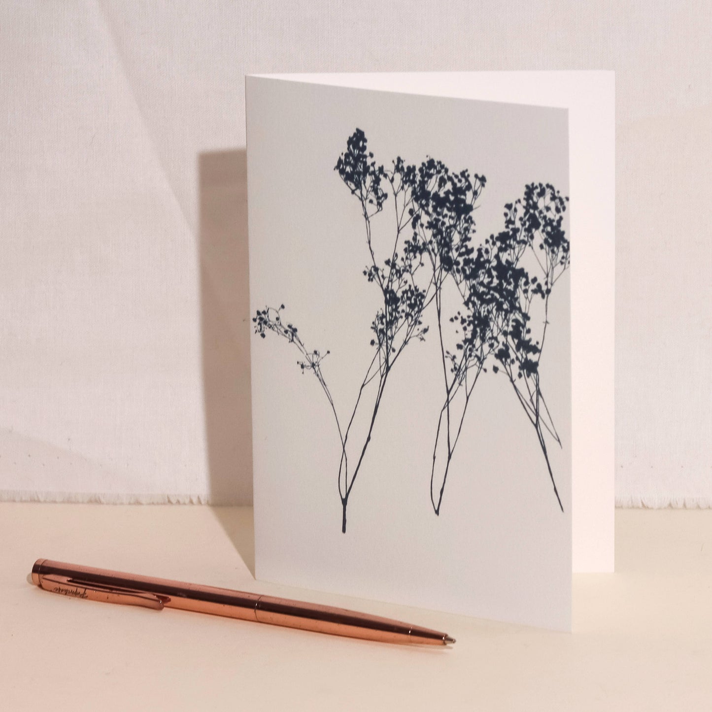 Quiet greetings card