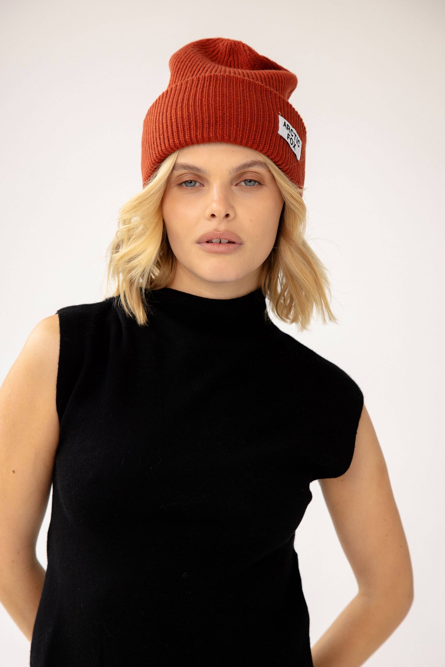 Recycled Bottle Beanie - Deep Terracotta - AW24