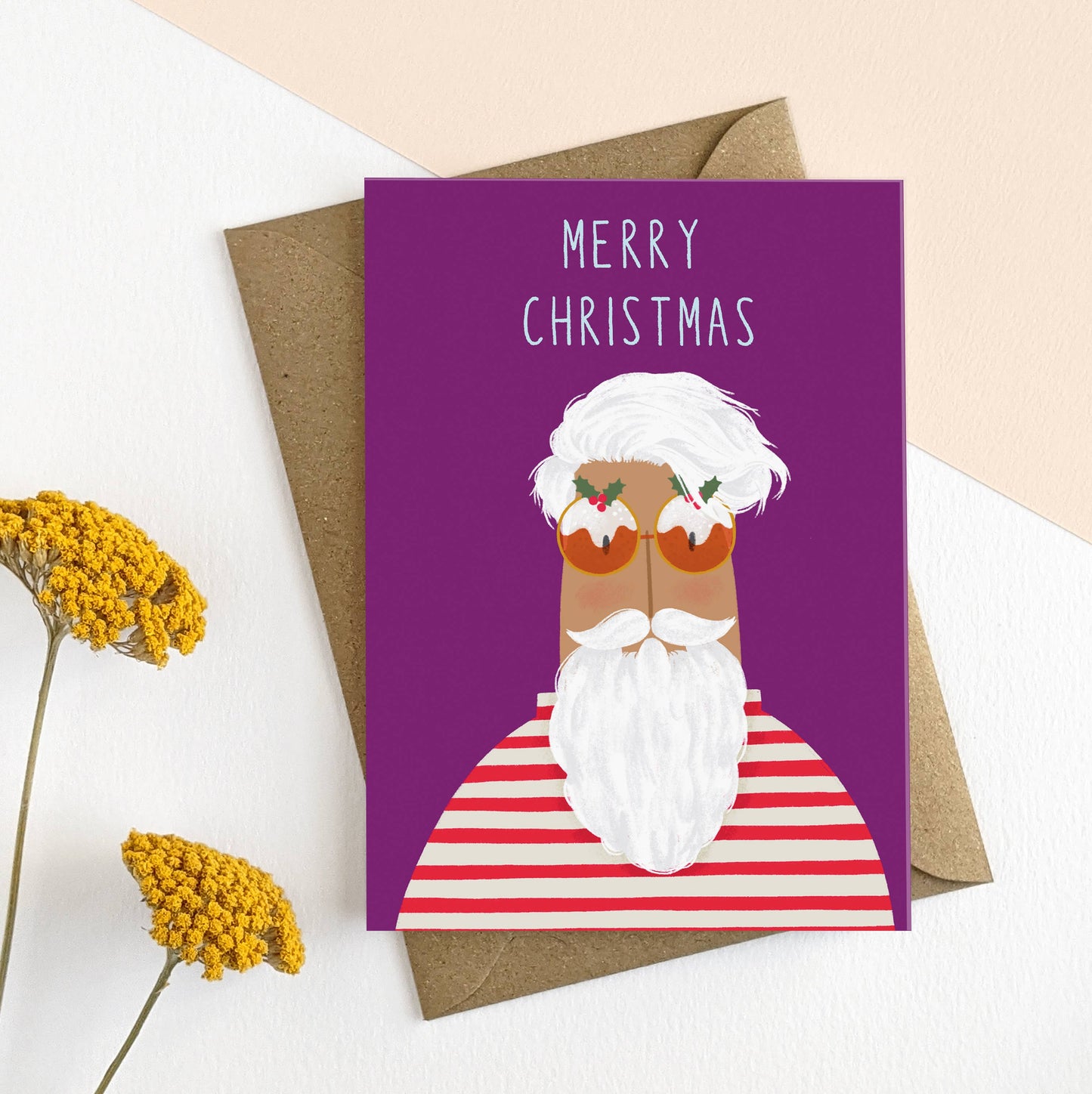 Pudding Eyes Illustrated Christmas Card