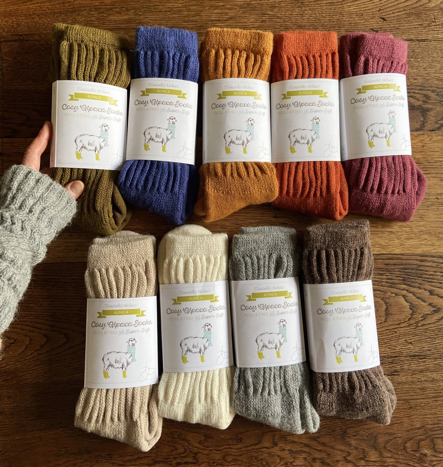 Cosy Alpaca Rib Knit Socks