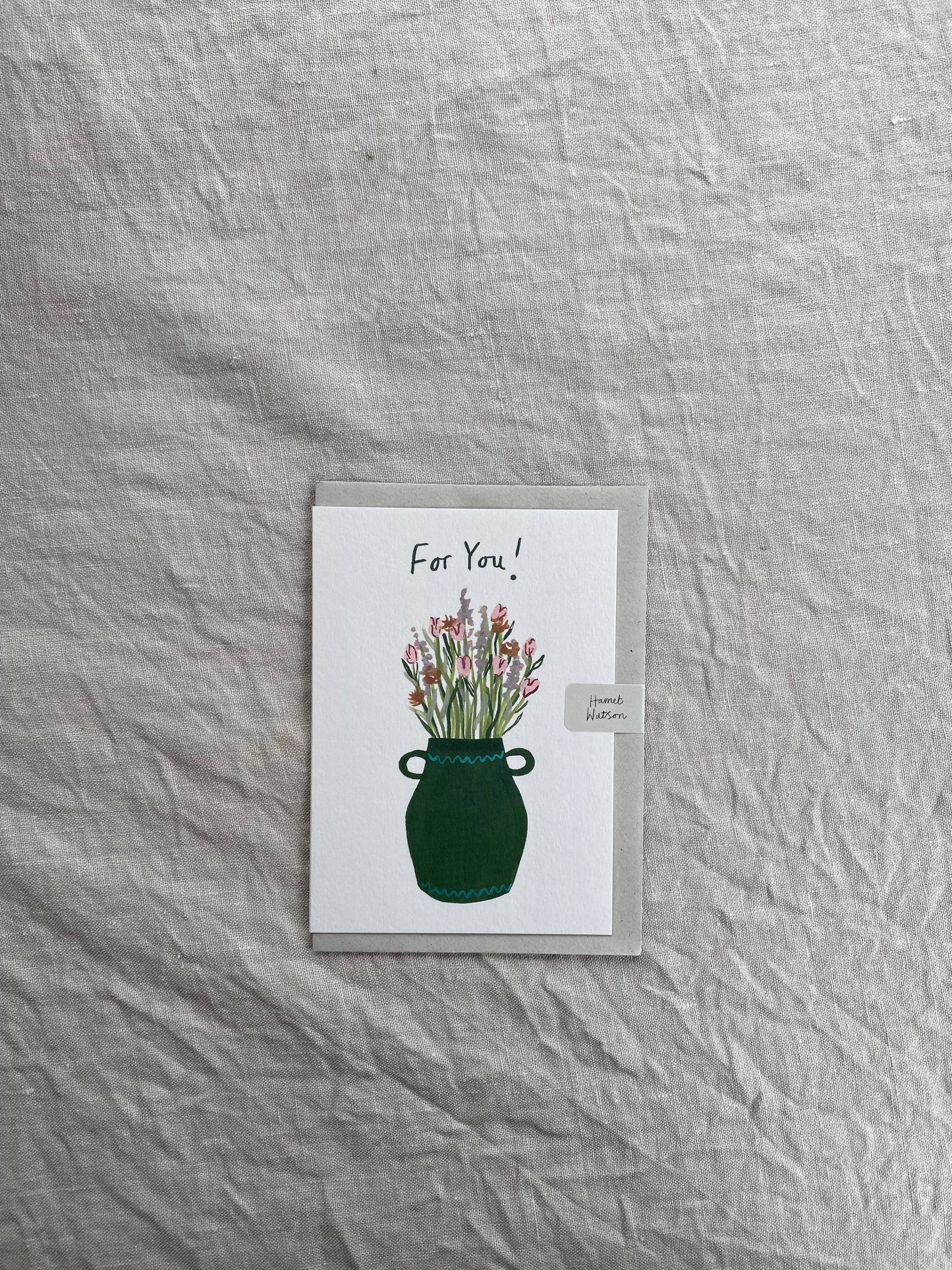 Flowers for You card