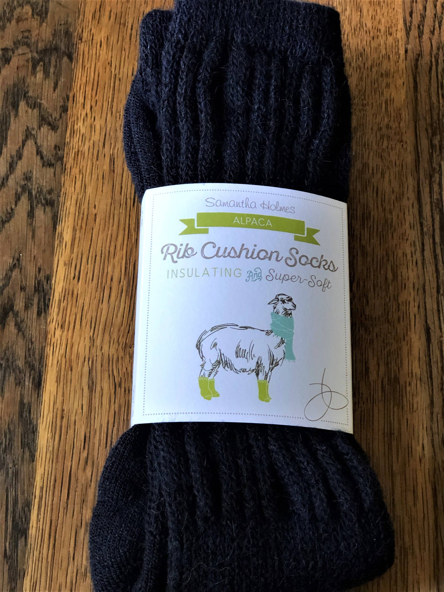 Alpaca Ribbed Socks Larger size