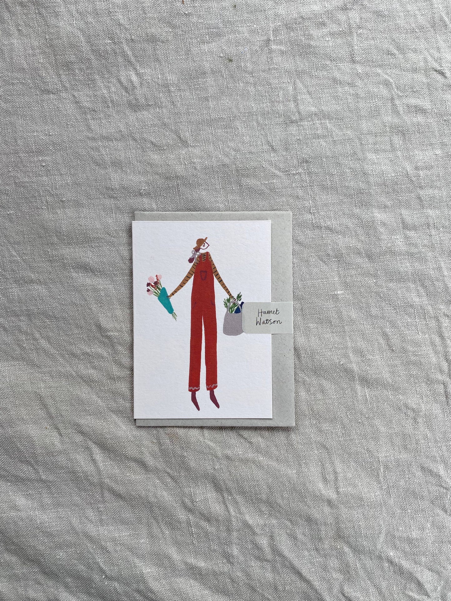 Girl in Dungarees mini card