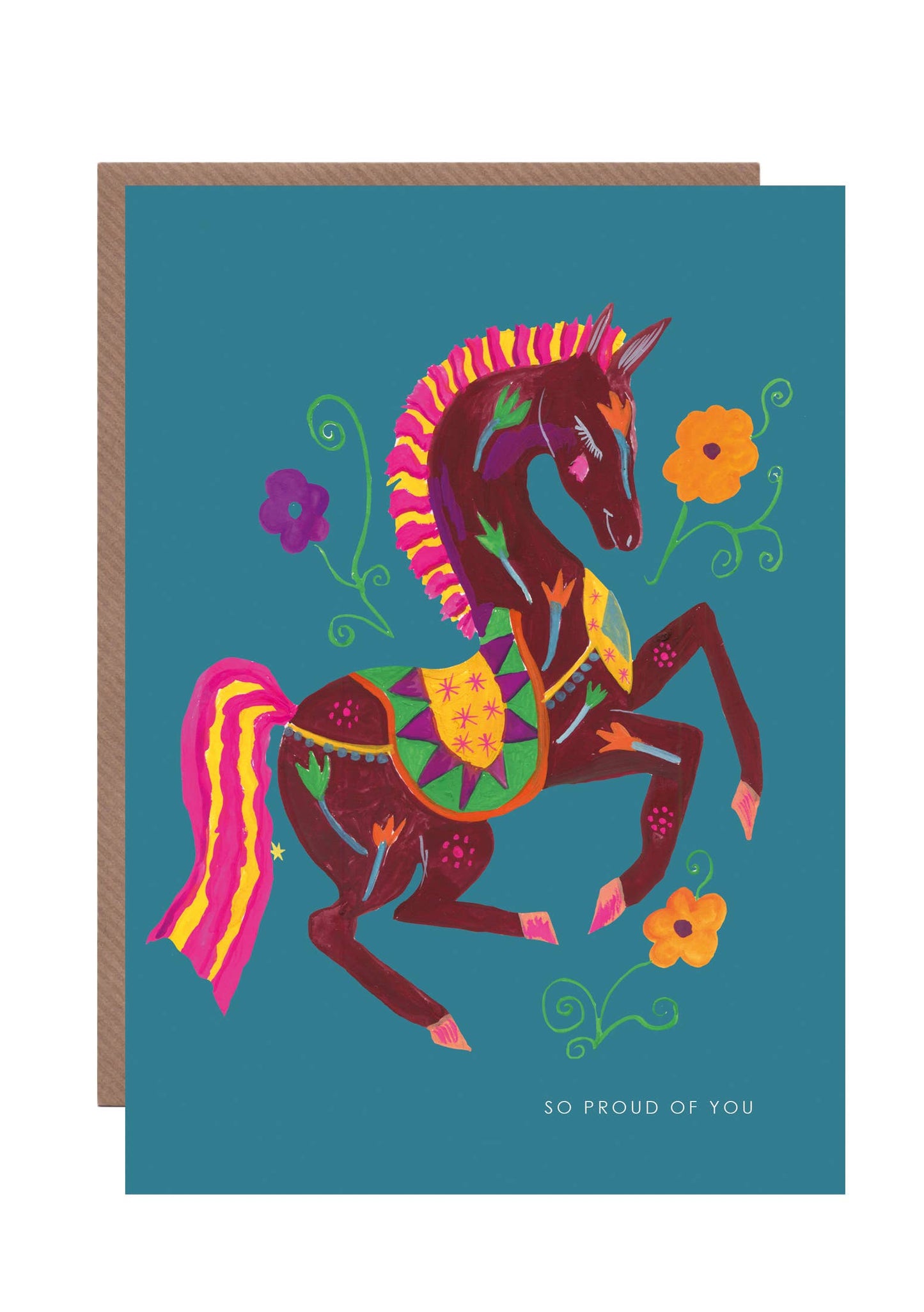 'Proud Horse' Greetings Card