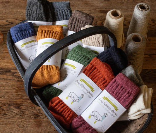 Cosy Alpaca Rib Knit Socks