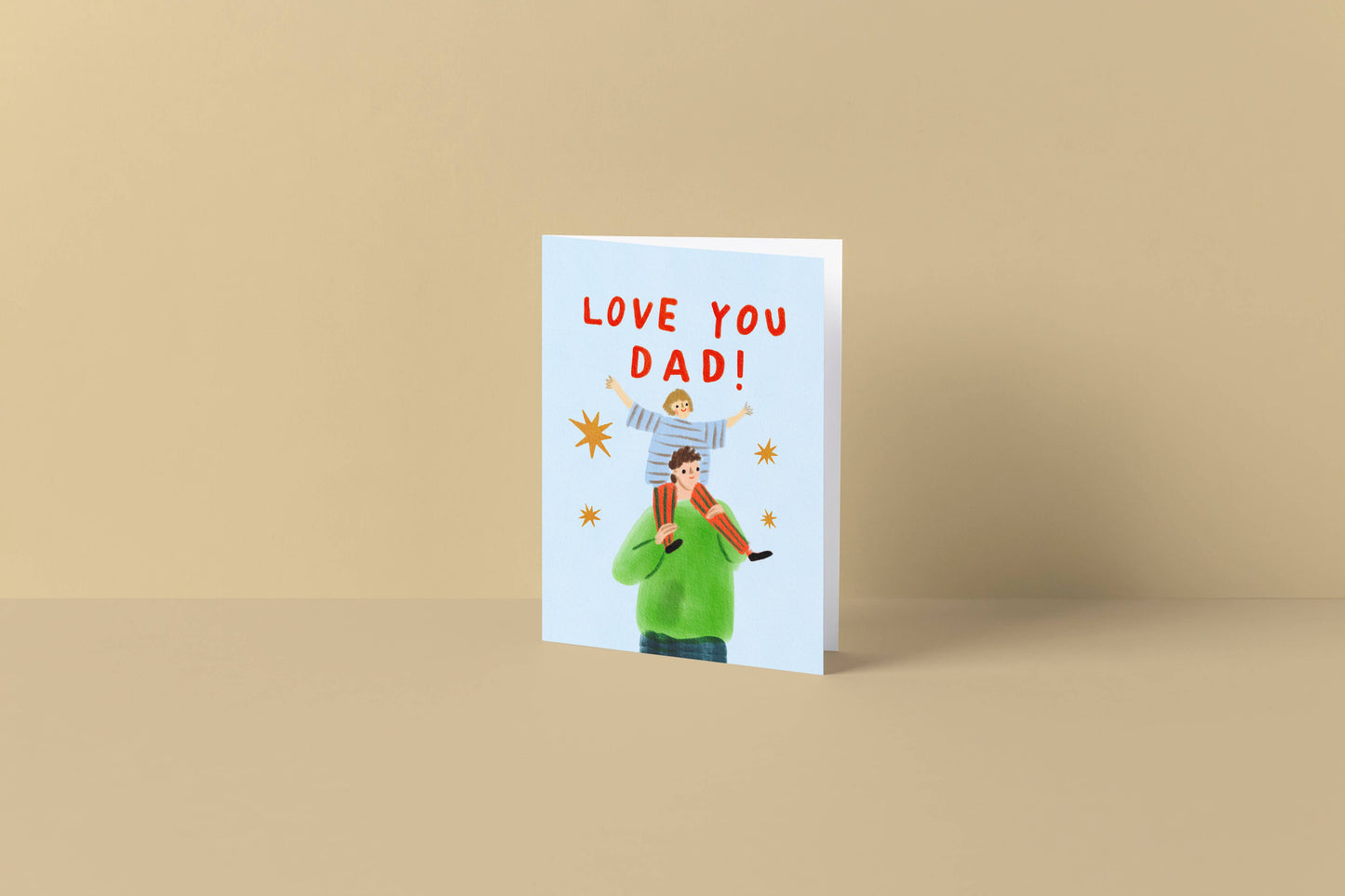 Love You Dad Shoulders Card