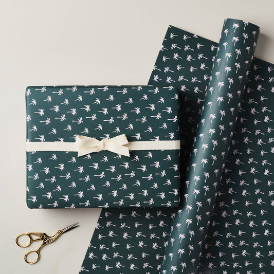 Green Palm Tree Single Sided Wrap