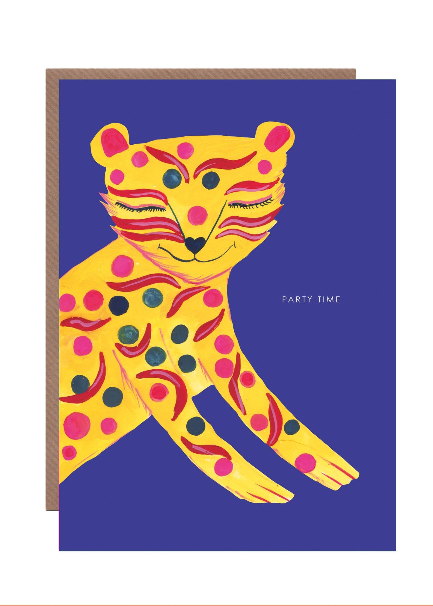 'Decorative Tiger' Birthday Greetings Card