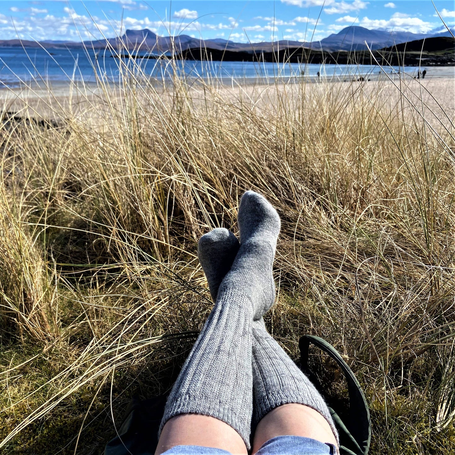 Cosy Alpaca Rib Knit Socks