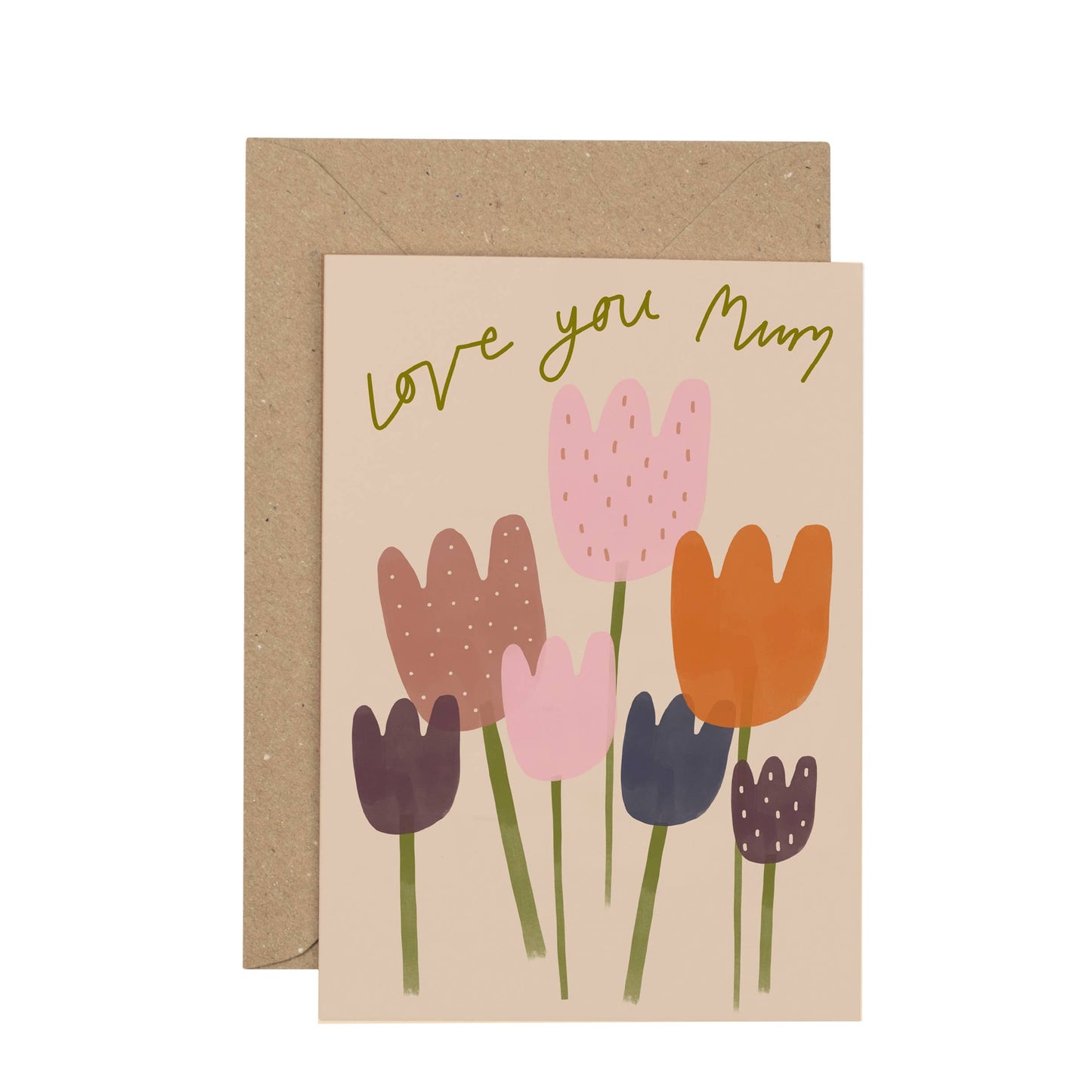 Love You Mum Tulips card