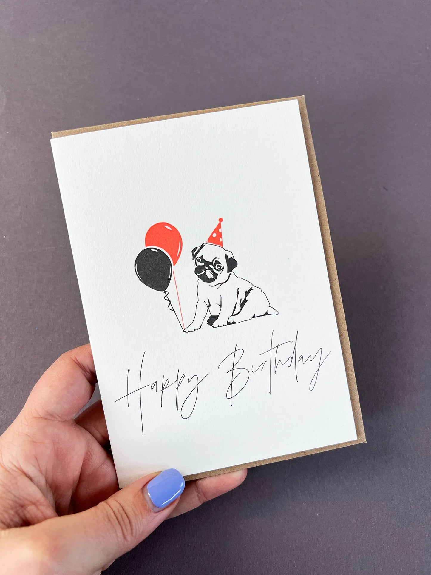 Birthday Pug Card