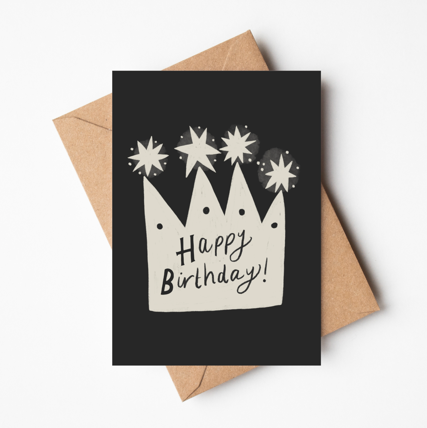'Happy Birthday Crown' – Illustrated Birthday Greeting Card