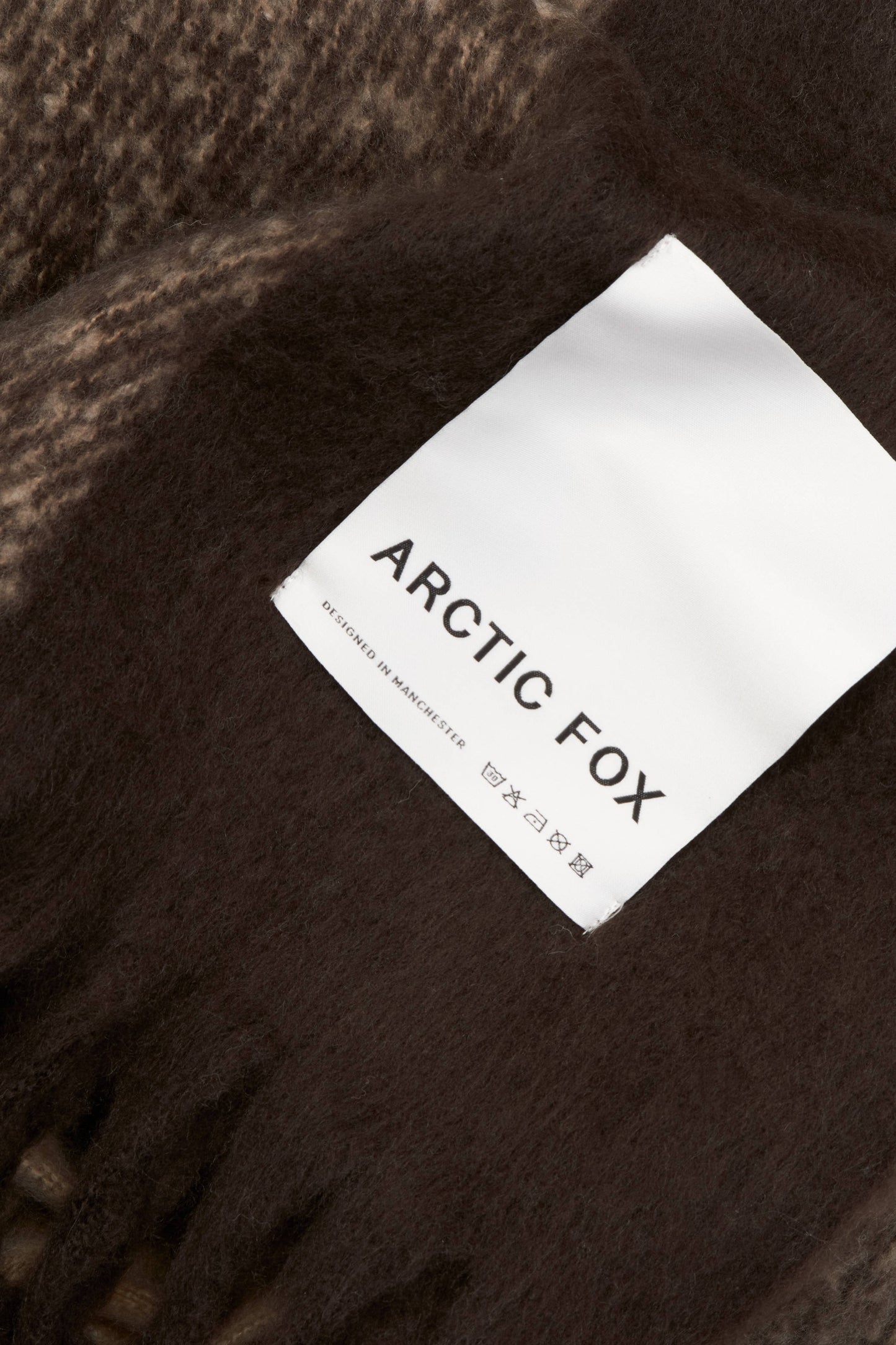 The Reykjavik Throw - 100% Recycled - Dark Earth Brown -AW25