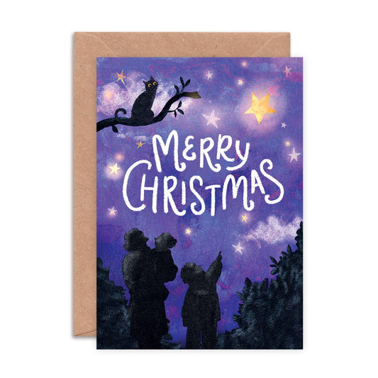 Christmas Star Greeting Card