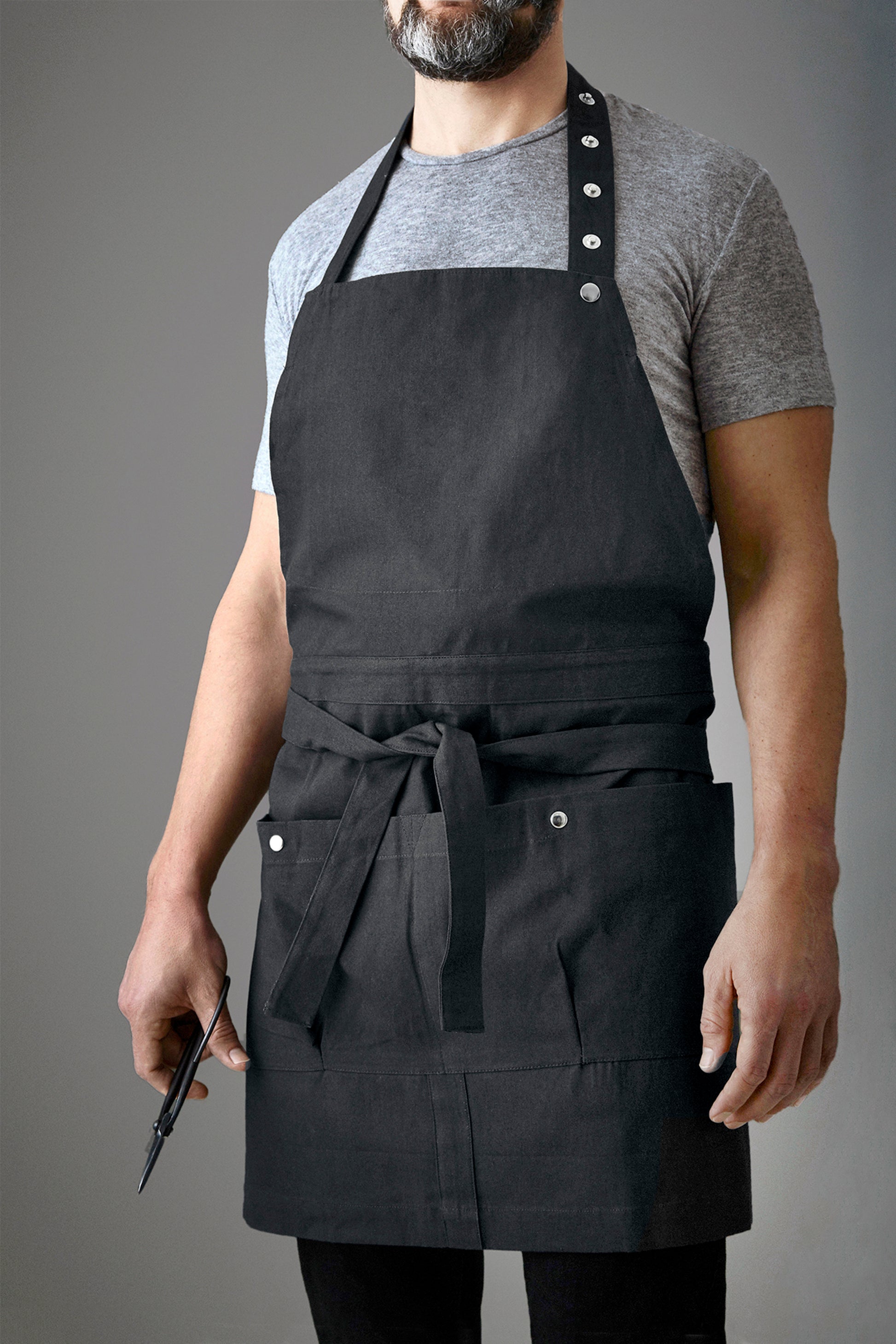 The Organic Company Creative and Garden Apron in Dark Grey